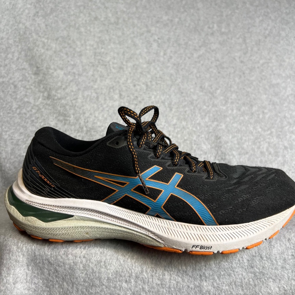 ASICS GT-2000 11 Running Shoes Mens 8.5 Black Stability Sneakers Running Walking
